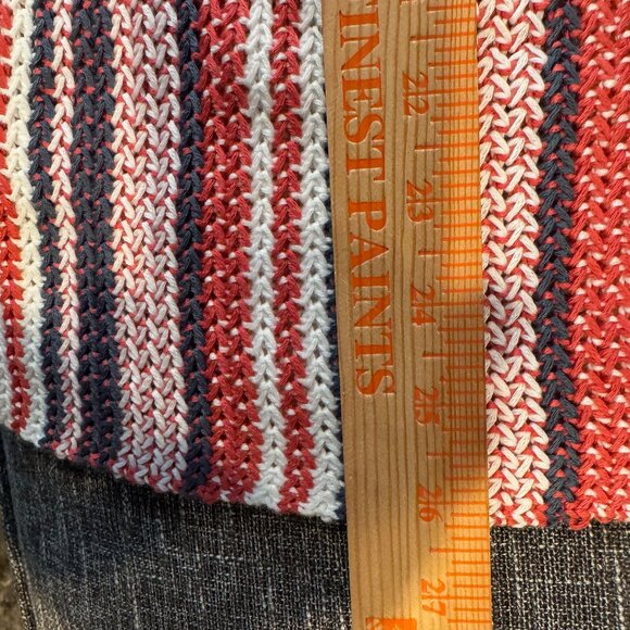 Soft Surroundings Montego Bay Striped Chunky Knit Sweater M Medium - Picture 6 of 7